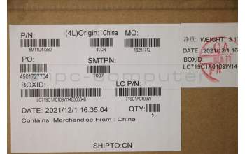 Lenovo 5M11C47380 MECH_ASM KB C BRL(PMX)PT FPR UKBK