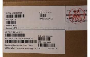 Lenovo 5M11C47482 MECH_ASM KB C IND ENG BKLT(SRX)PT USBK