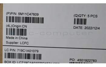 Lenovo 5M11C47609 MECH_ASM KB C ARA BKLT(PMX)PT FPR USBK