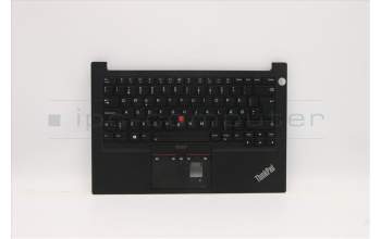Lenovo 5M11C47615 C-Cover with keyboard,Danish,Black,Backlight,FingerPrint