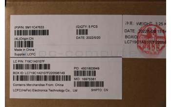 Lenovo 5M11C47633 C-Abdeckung mit Tastatur, Hebräisch, Schwarz, Hintergrundbeleuchtung, Fingerabdruck