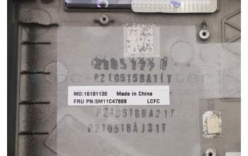 Lenovo 5M11C47888 C-Abdeckung mit Tastatur, Bulgarisch, schwarz, Hintergrundbeleuchtung, GB