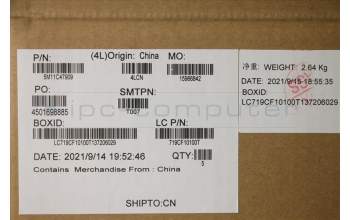 Lenovo 5M11C47909 MECH_ASM KBD W/C EUROENG BKLT(CHY) US BK