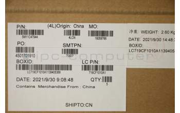 Lenovo 5M11C47944 MECH_ASM KBD W/C INDENG BKLT(SUN) US BK