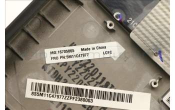 Lenovo 5M11C47977 MECH_ASM KBD W/C SLV BKLT(CHY) UK BK