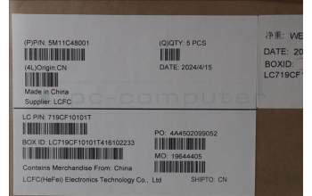 Lenovo 5M11C48001 MECH_ASM KBD W/C TUR BKLT(CHY) UK BK