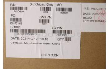 Lenovo 5M11C48049 MECH_ASM KBD W/C ENG BKLT(CHY) USWWBK