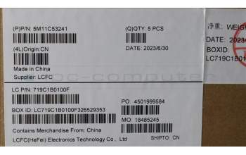 Lenovo 5M11C53241 MECH_ASM GRP KBD BZL,GRE,WL,DB,CHY