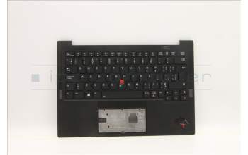 Lenovo 5M11C53275 C-Abdeckung mit Tastatur, Französisch, Tiefschwarz, WWAN