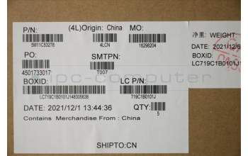 Lenovo 5M11C53278 MECH_ASM GRP KBD BZL,HBW,WW,DB,CHY