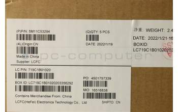 Lenovo 5M11C53294 MECH_ASM GRP KBD BZL,TC,WW,DB,CHY