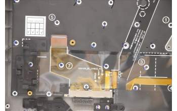 Lenovo 5M11C53303 C-Cover with keyboard, Bulgarian, Deep Black, WLAN, UK