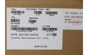 Lenovo 5M11C53307 MECH_ASM GRP KBD BZL,ENG,WL,DB,SUN