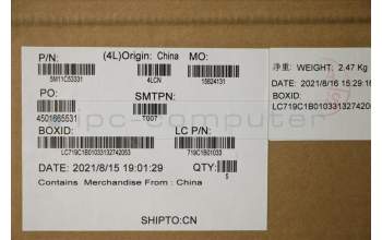 Lenovo 5M11C53331 MECH_ASM GRP KBD BZL,THAI,WL,DB,SUN