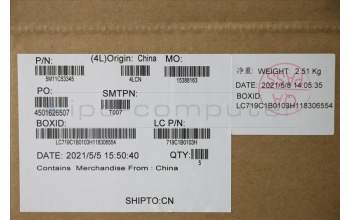 Lenovo 5M11C53345 MECH_ASM GRP KBD BZL,EURO ENG,WW,DB,SUN