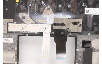 Lenovo 5M11C85468 C-Cover with keyboard, Norwegian, Black, Backlight, WWAN, UK