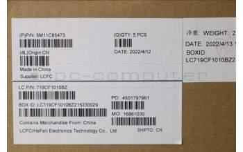 Lenovo 5M11C85473 MECH_ASM KBD W/C POR BKLT(CHY) UKWWBK