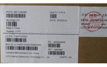 Lenovo 5M11C85489 MECH_ASM KBDW/C SWE/FIN BKLT(CHY) UKWWBK