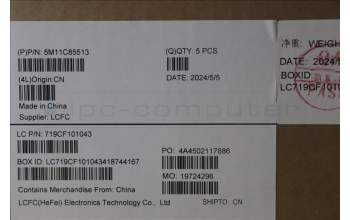 Lenovo 5M11C85513 MECH_ASM KBD W/C UK BKLT(CHY) UKWWBK