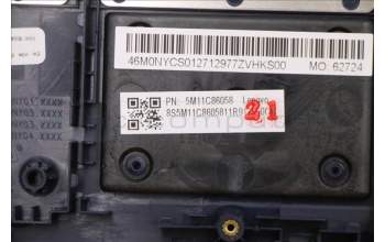 Lenovo 5M11C86058 C-Abdeckung mit Tastatur, Englisch (US, Euro), Schwarz, Kein WWAN