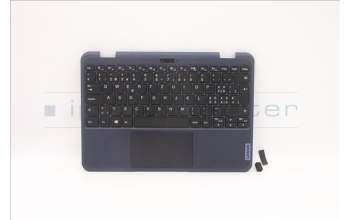 Lenovo 5M11C86070 C-Cover with keyboard, Swiss, Black, No WWAN, UK