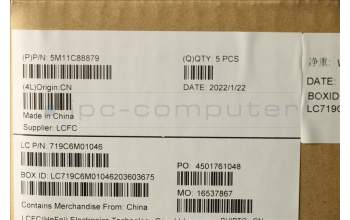 Lenovo 5M11C88879 Interne Tastatur, Norwegisch, schwarz, Hintergrundbeleuchtung