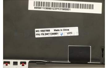 Lenovo 5M11C88901 MECH_ASM KBD UK BKLT (LIT) BLK