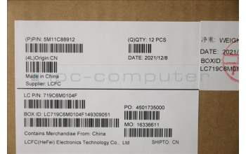 Lenovo 5M11C88912 MECH_ASM KBD JPN BKLT (CHI) BLK