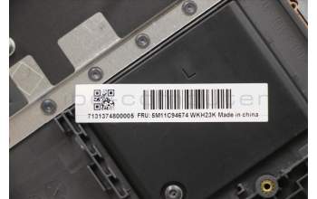 Lenovo 5M11C94674 C-Cover with keyboard, Nordic, Non-Backlight, Touchpad, UK