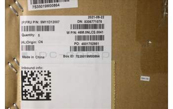 Lenovo 5M11D12007 MECH_ASM NoWW C-Cvr+EURO ENG KB ASM,CHY