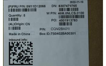 Lenovo 5M11D12066 MECH_ASM NoWW C-Cvr+NORDIC KB ASM,SRX