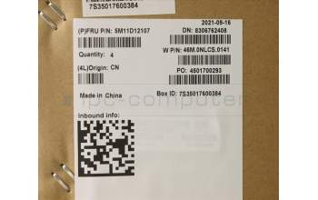 Lenovo 5M11D12107 MECH_ASM NoWW C-Cvr+UK KB ASM,CHY