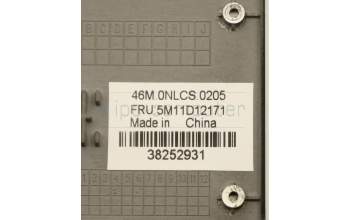 Lenovo 5M11D12171 C-Cover with keyboard,Greek US/GR,Backlight,WWAN