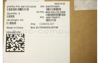 Lenovo 5M11D12234 C-Cover with keyboard, Swedish/Finnish, Backlight, WWAN, UK