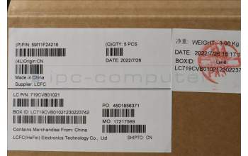 Lenovo 5M11F24216 MECH_ASM FRU KB w/Cc UK(Chi)UK BK
