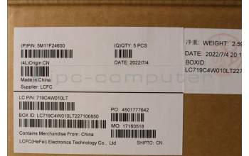 Lenovo 5M11F24600 MECH_ASM KBD/C IND ENG BKLT (SUN) USBK