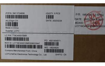 Lenovo 5M11F24656 MECH_ASM KBD/C THAI BKLT (SUN) USBK