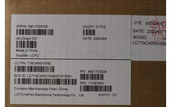 Lenovo 5M11F24705 MECH_ASM KBD/C ENG BKLT CHI WW USBK