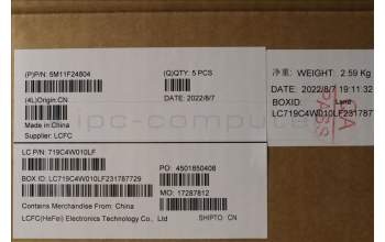 Lenovo 5M11F24804 MECH_ASM KBD/C THAI BKLT (SUN) WW USBK