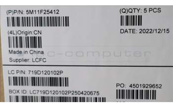 Lenovo 5M11F25412 MECH_ASM KBD CCV LA SPA (PMX) UK SR