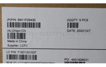 Lenovo 5M11F25430 MECH_ASM KBD CCV 058FRA Backlit(PMX)UKSR