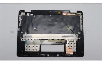 Lenovo 5M11F25586 C-Cover with keyboard, Belgian, Black, WLAN, UK