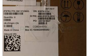 Lenovo 5M11F25605 C-Cover with keyboard, French, Black, WLAN, US