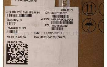 Lenovo 5M11F25614 C-Cover with keyboard, German, Black, WLAN, UK