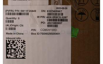 Lenovo 5M11F25849 C-Abdeckung mit Tastatur, Italienisch, Schwarz, WLAN