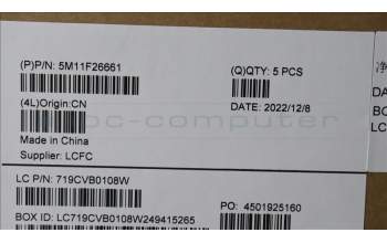 Lenovo 5M11F26661 MECH_ASM KBw/Ccvr UK BKLT-LTN FP UK BK