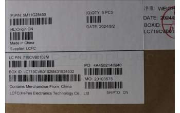 Lenovo 5M11G25450 MECH_ASM KBw/Ccvr ENG BKLT-TSG FP US BK