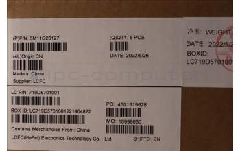 Lenovo 5M11G26127 MECH_ASM KB w/Ccv ENG PMX US SR