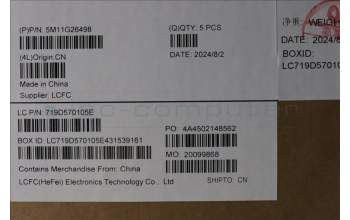 Lenovo 5M11G26498 MECH_ASM KB w/Ccv ENG BKLT TSG US SR