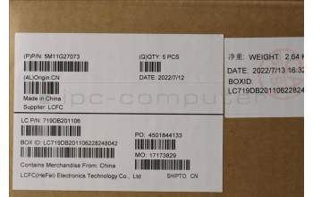 Lenovo 5M11G27073 MECH_ASM KBD C-Cov TC Liteon BK